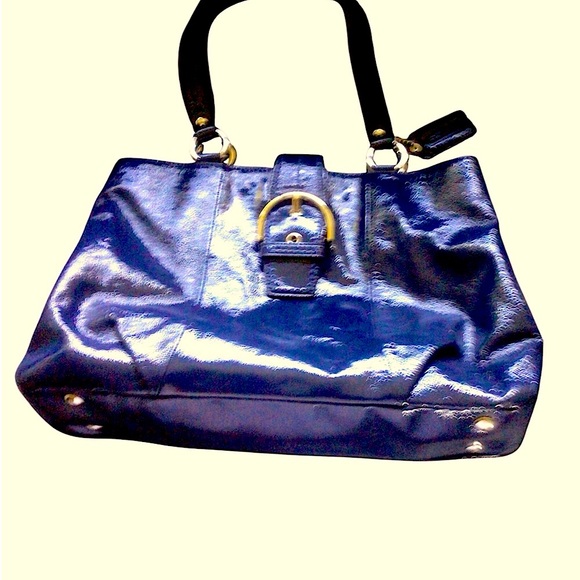 EUC Womens Coach Cobalt Blue Satchel - Picture 1 of 5